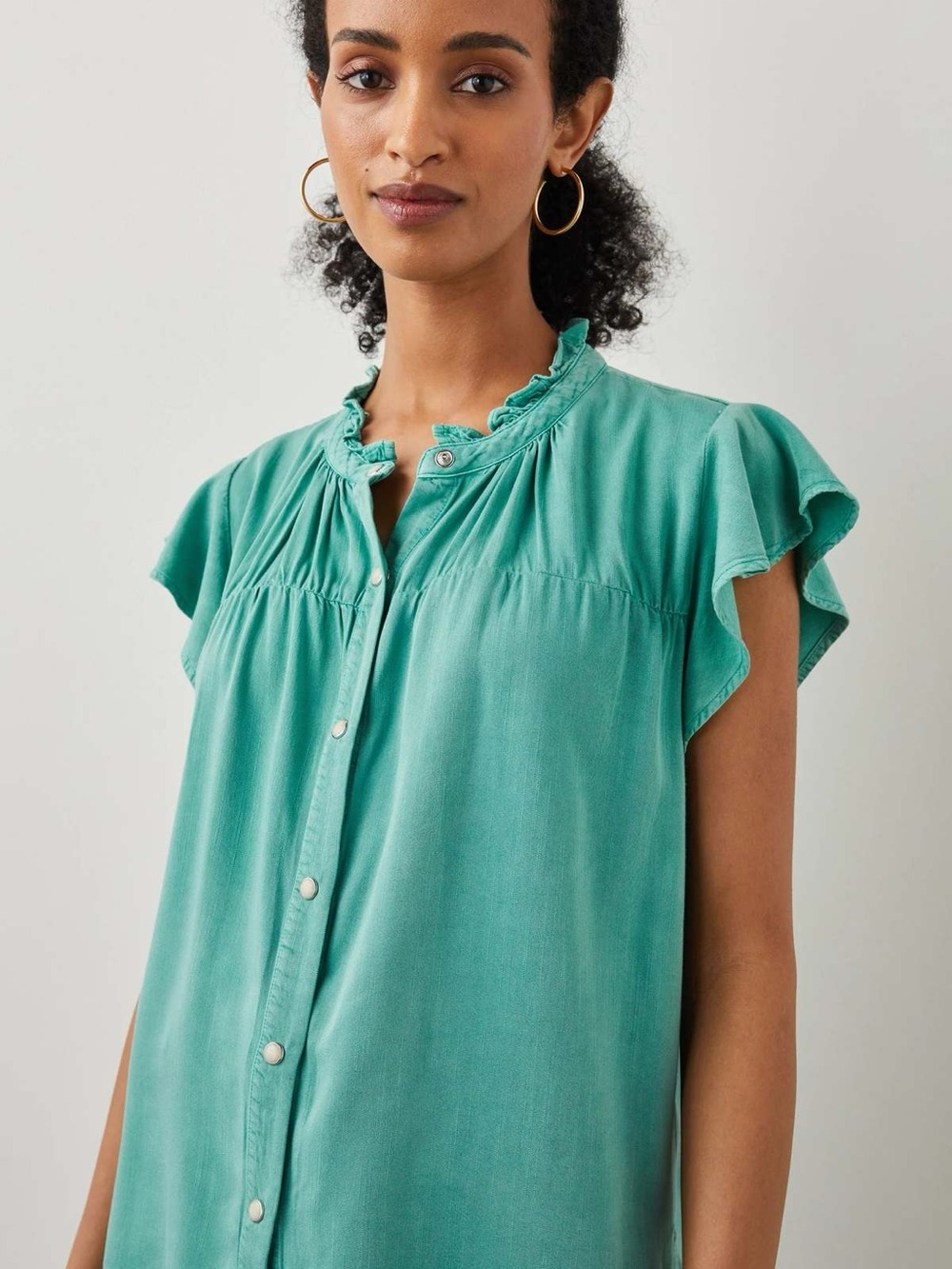 Rails Ruthie Blouse Basil - Picture 1 of 6